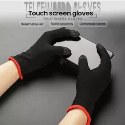 greyfab Full Hand Glove Anti-Sweat Sleeve Touchscreen Gloves for All Mobile Gaming Gym & Fitness Gloves-picture-33