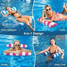 naksht Float Hammock Pool Lounger Water Swimming Floating Bed Comfortable Inflatable Swim Floatation Belt image 4