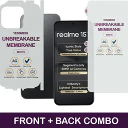 YessMess Front and Back Screen Guard for Realme 15T 5G image 1