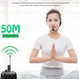 digimore D-352 2.4GHz Wireless Headset Mic |10Hrs Battery|150ft Range for Vocals & Events Microphone image 2