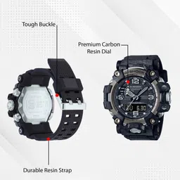 casio G-Shock Gray Ip Dial Resin Band Analog-Digital Watch - For Men G1175 (GWG-2000-1A1DR) image 2