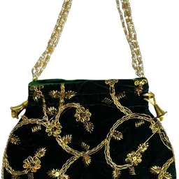 aa international Women Green Potli-picture-24