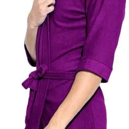 feelblue Purple Free Size Bath Robe image 4