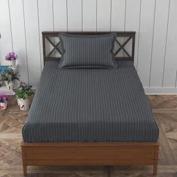 homybees Cotton Single Flat 240 TC Abstract Bedsheet-picture-13