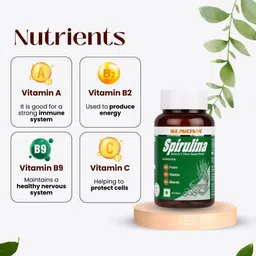 sunova Organic Spirulina Capsule (500 mg) pack of 2 image 3