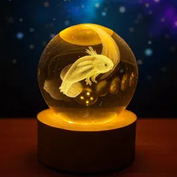 aipom 3D Axolotl LED Night Light Table Lamp-picture-41