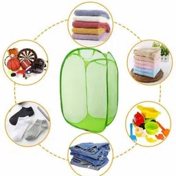 kitchwish 45 L Green Laundry Basket image 3
