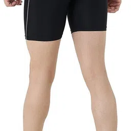 unbeatable Solid Men Black Tights image 2