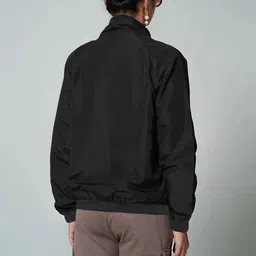 Leotude Solid Women Wind Cheater image 3