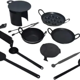 e-globex world Miniature Kitchen Set for Girls – Real Cooking Toys with Choppu Saman-12 Pcs-picture-10