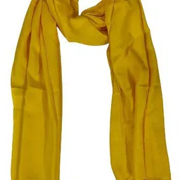 ufashion Solid Pure Cotton Women Yellow Stole-picture-13