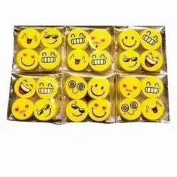 bhakti basket happy funny smiley erasers | non-toxic kids birthday gifts Eraser image 2