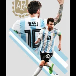 jog craft messi photoframe|messi photo Digital Reprint 14 inch x 10 inch Painting-picture-35