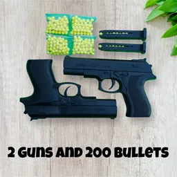 wheelsquare PUBG Magazine loading gun (pack of 2) with 200 bullets Guns & Darts-picture-10