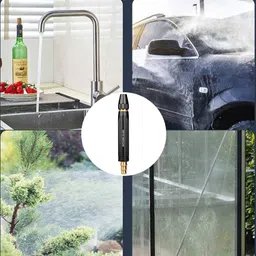 symkard Water Spray Nozzle/Adjustable Hose Nozzle Water Spray Gun for Plants/Bike/Garden Watering Wand image 4