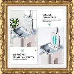 vortex empire Smart clean Flat Mop bucket set Mop Set image 3