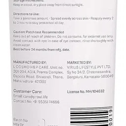 prowl Sunscreen - SPF 50 PA++++ By Tiger Shroff SPF50 + PA++++ Sunscreen Niacinamide for Brightening | All Skin image 3
