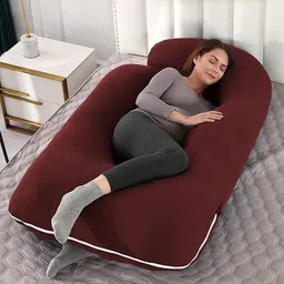 crafty fox Microfibre, Polyester Fibre Solid Pregnancy Pillow Pack of 1-picture-12