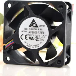 Electronic Spices Delta AFB0612EH 12V 0.48A 6025 Max Airflow Server Temperature Control Fan Fan with Heat Sinks All in one Cooler image 2