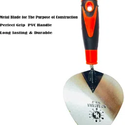 q8 twinkle PVC Hand Trowel with Metal Blade-Construction-Metal- Cement and Wood Works 30 cm Finishing Trowel image 4