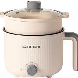 nowexp Newexp Electric Cooker / Multi-Functional Hot Pot with Steamer Air Fryer, Egg Boiler, Deep Fryer, Food Steamer, Rice Cooker, Travel Cooker, Egg Roll Maker image 1