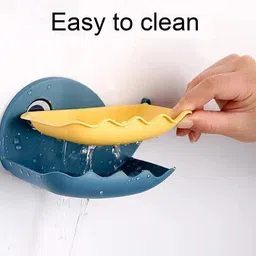 plutohome Fish Shape Cute Adhesive Waterproof Wall Mounted Soap Dish(PACK OF 4) 1.171 image 2