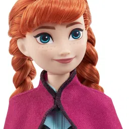 disney frozen Anna Posable Fashion Doll with Signature Clothing and Accessories, image 3