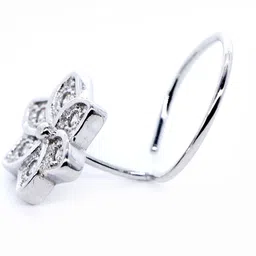 jsaj Zircon Sterling Silver Plated Sterling Silver Nose Stud image 2