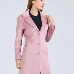 young club classic GERMAN VELVET Self Design Coat For Women image 3