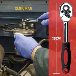 omkumar 46 In 1 Pcs Tool Kit For Home Use Spanner Set Socket Set Wrench Set Vehicle Tool Kit image 2