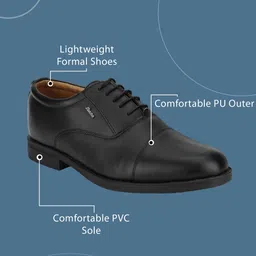 bata Black Formal Shoes Oxford For Men image 3