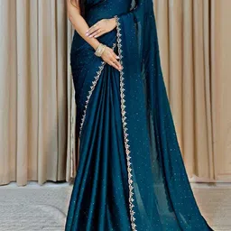 nd enterprise Embellished Bollywood Chiffon Saree image 1
