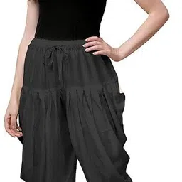 aanand creation Solid Rayon Women Harem Pants image 4