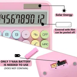 va enterprise RANDOM12 Standard Calculator 12 Digit with Large LCD Display and Big Buttons Basic Calculator image 2