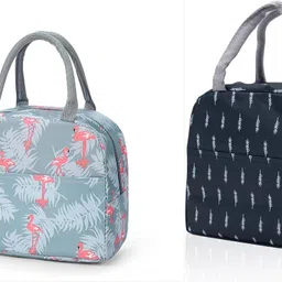 Reusable Leakproof Tote for Office, Work, School, Beach or Travel (Flamingo) Messenger Bag-image-7