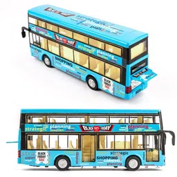 rutshra Metal Diecast Toy Bus Light Sound AM14 image 2