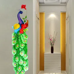 krishna sticker 96 cm Peacock Wall Sticeker For Kids room Bedroom Living Room Self Adhesive Sticker-picture-13