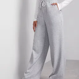 dockstreet Women Loose Fit Grey Cotton Blend Trousers-picture-21