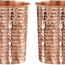copperika Diwali Gift Set Bedroom Copper Water Bottle With 2 Glass Original With Ayurvedic 1600 ml Bottle With Drinking Glass image 2