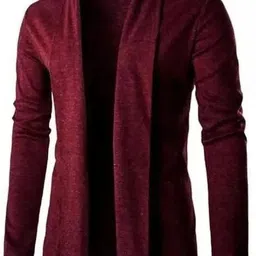 sikaaclothing Men Full Sleeve Maroon Shrug-picture-18