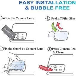 RANKART Back Camera Lens Glass Protector for Realme C53 4G With 9H Hardness / Anti Scratch / Ultra HD image 3