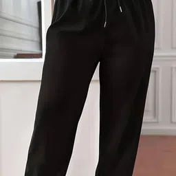 stockton Women Solid Black Track Pants image 4