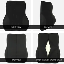 oshotto Black Fabric Car Pillow Cushion for Honda image 3