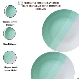 freakway Set of 2 Modern Ceramic Dinner Plates image 5