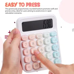 chhogli 32101 Colorful Candy Calculator - 12-Digit Large LCD Display With Sugar Cube Buttons Basic Calculator image 3