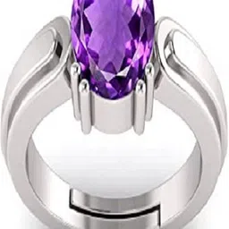 bhairaw gems Moonstone Stone Silver Adjustable Ring Sterling Silver Ring image 2