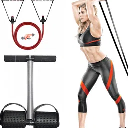 Fitness Combo Spring Tummy Trimmer With Single Toning Tube Ab Exerciser Ab Exerciser-image-3
