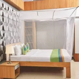 iblay 7x7 FT White Mosquito Net for Double Bed Cotton Material Mosquito Net Bedroom Cotton Washable Adults Mosquito Net image 2