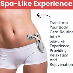 trueessence 3D Y Shape Face Platinum Roller, Facial Massager & Face Roller For Glowing Skin image 3