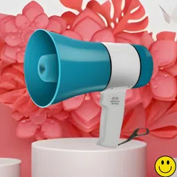 sacro Handheld Megaphone with Siren, Microphone & Rechargeable for Outdoor EventsA131 Megaphone Portable Megaphone Siren Loudspeaker Function &Long Battery BackupW131 Outdoor PA System-picture-26
